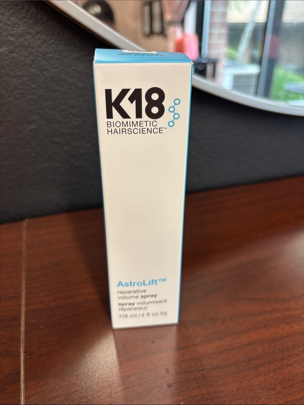 NWT k18 AstroLift Reparative Volume Spray - White/Blue 4oz